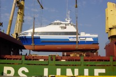 MV Nikolina on deck Hamburg-Genoa , sea passage to Croatia